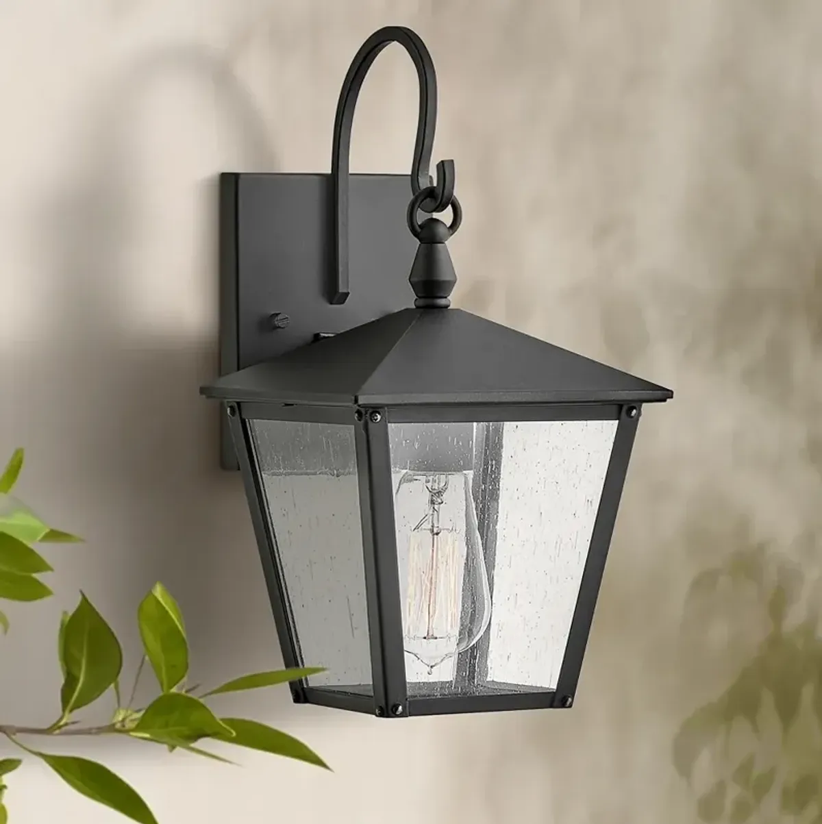 Hinkley Huntersfield 13 3/4" High Black Outdoor Wall Light