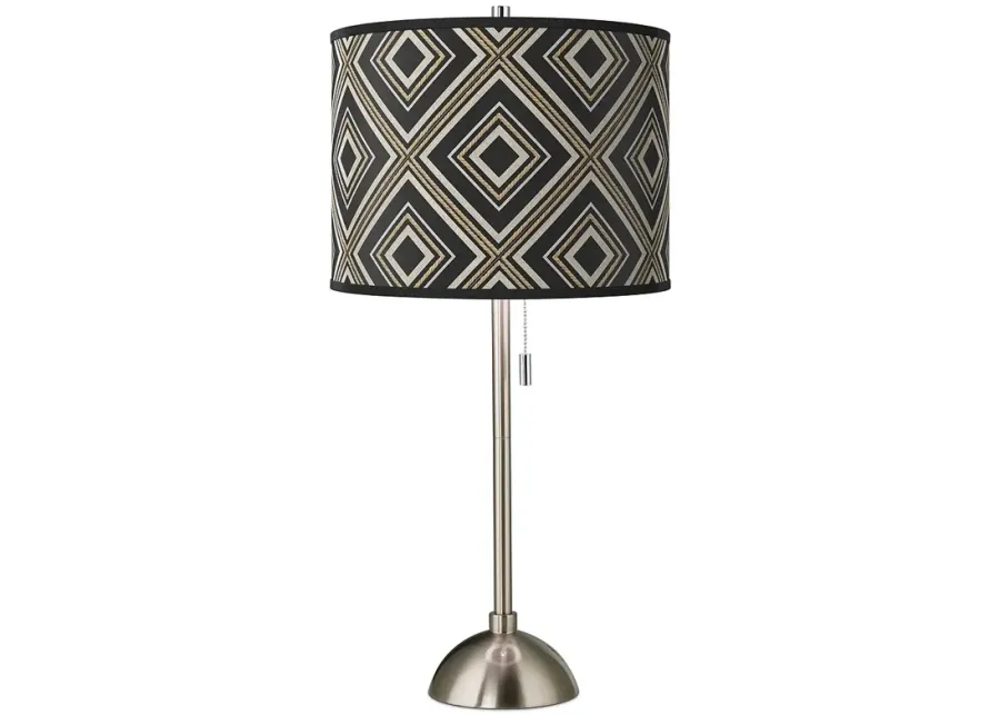 Rhythm Giclee Brushed Nickel Table Lamp