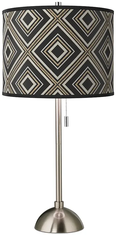 Rhythm Giclee Brushed Nickel Table Lamp