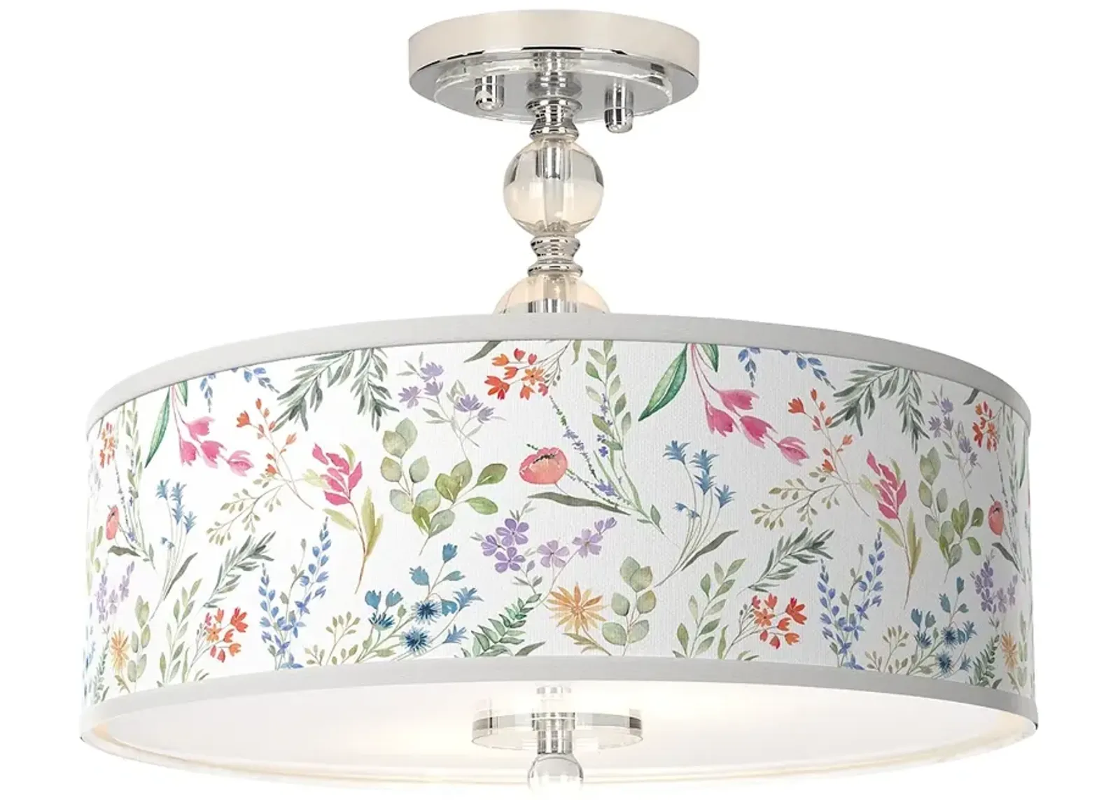 Giclee Gallery Spring's Joy 16" Wide Semi-Flush Ceiling Light