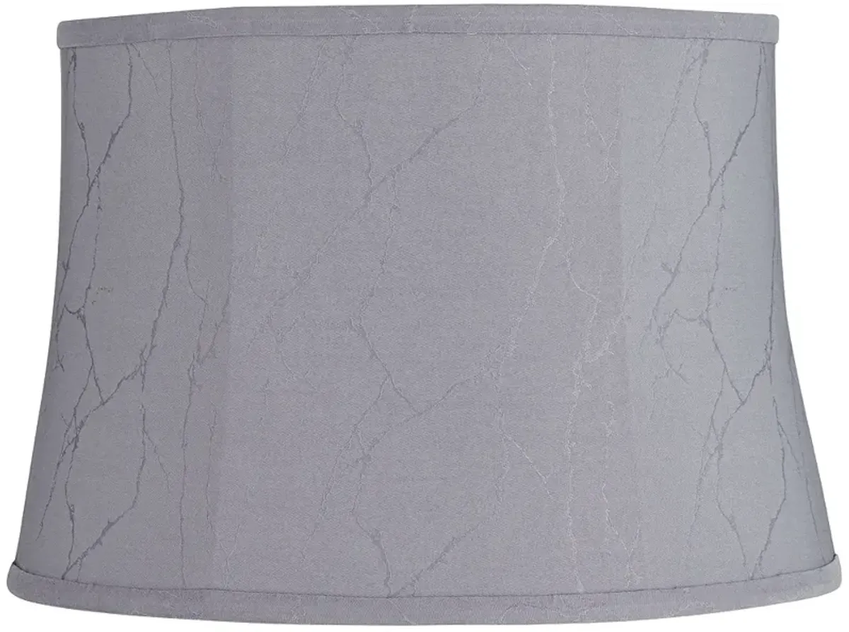 Springcrest Dyna Dusky Violet Gray Softback Drum Shade 14x16x11 (Spider)