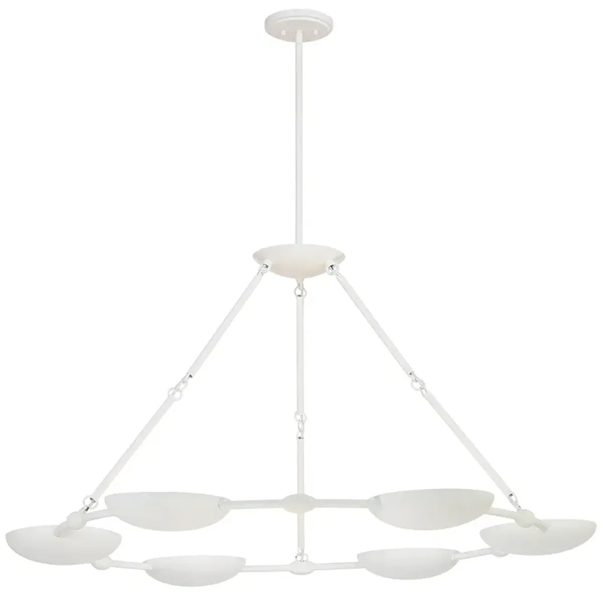 George Kovacs Undertas 6-Light Piastra Plaster Chandelier