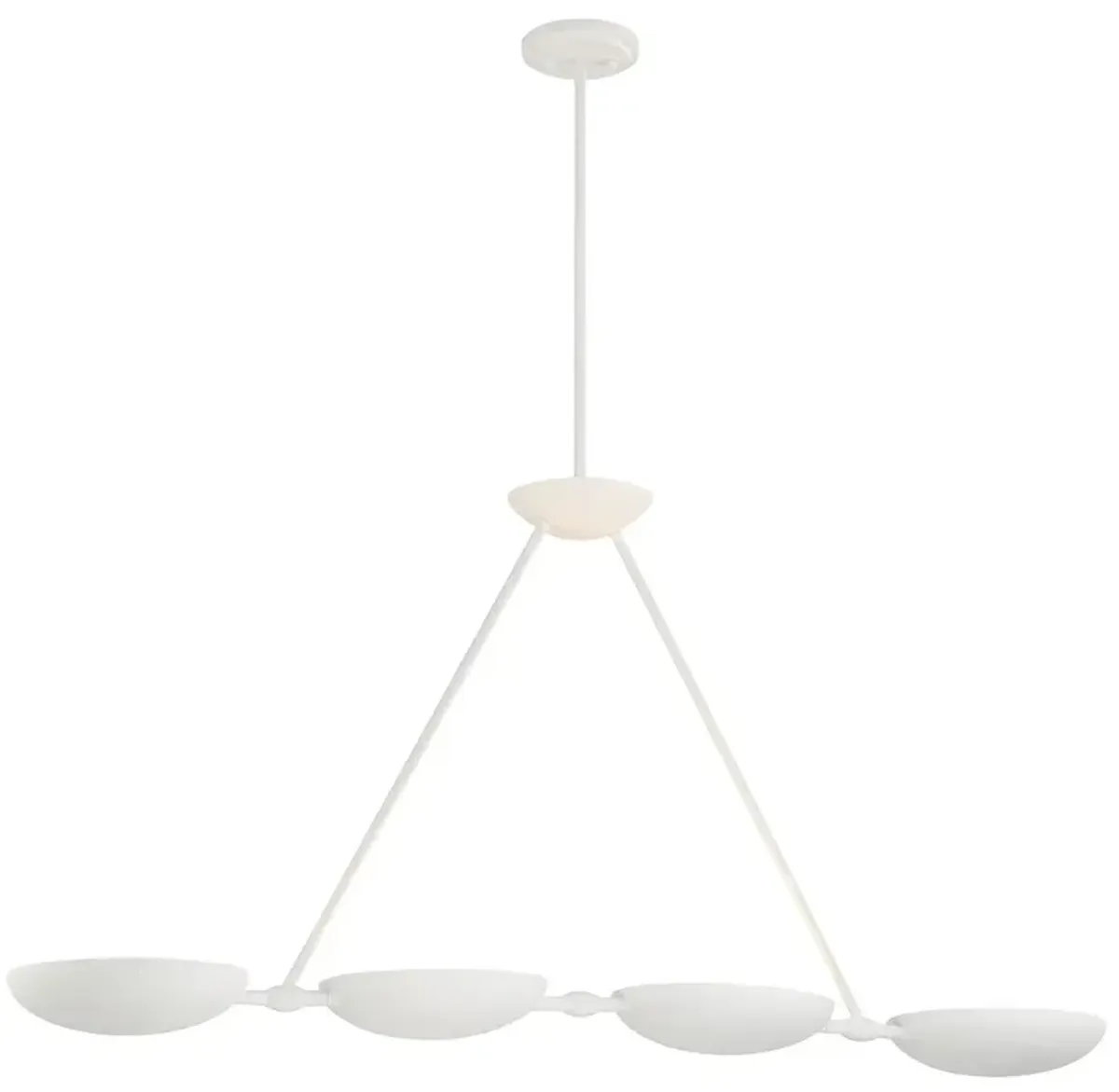 George Kovacs Undertas 4-Light Piastra Plaster Island Chandelier