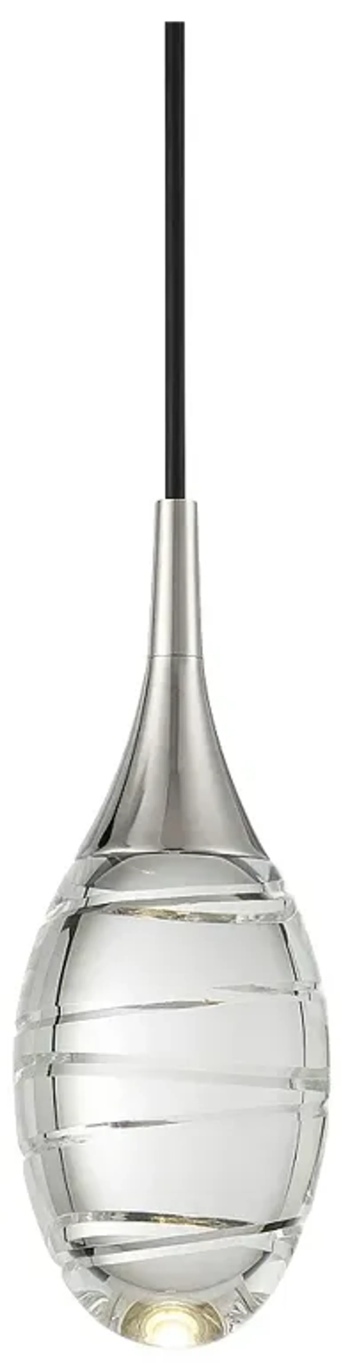 George Kovacs Hail 4 1/4"W Polished Nickel LED Mini Pendant