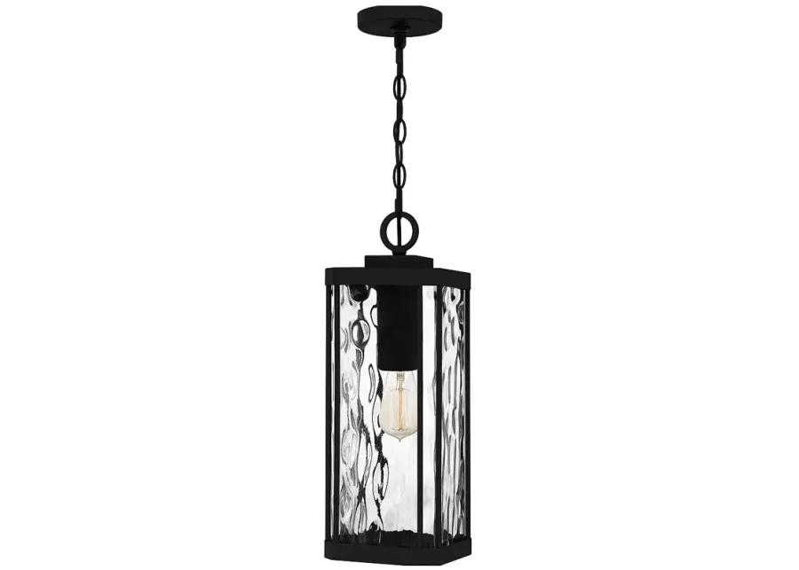 Balchier 1-Light Matte Black Outdoor Hanging Lantern