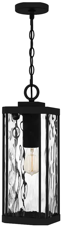 Balchier 1-Light Matte Black Outdoor Hanging Lantern