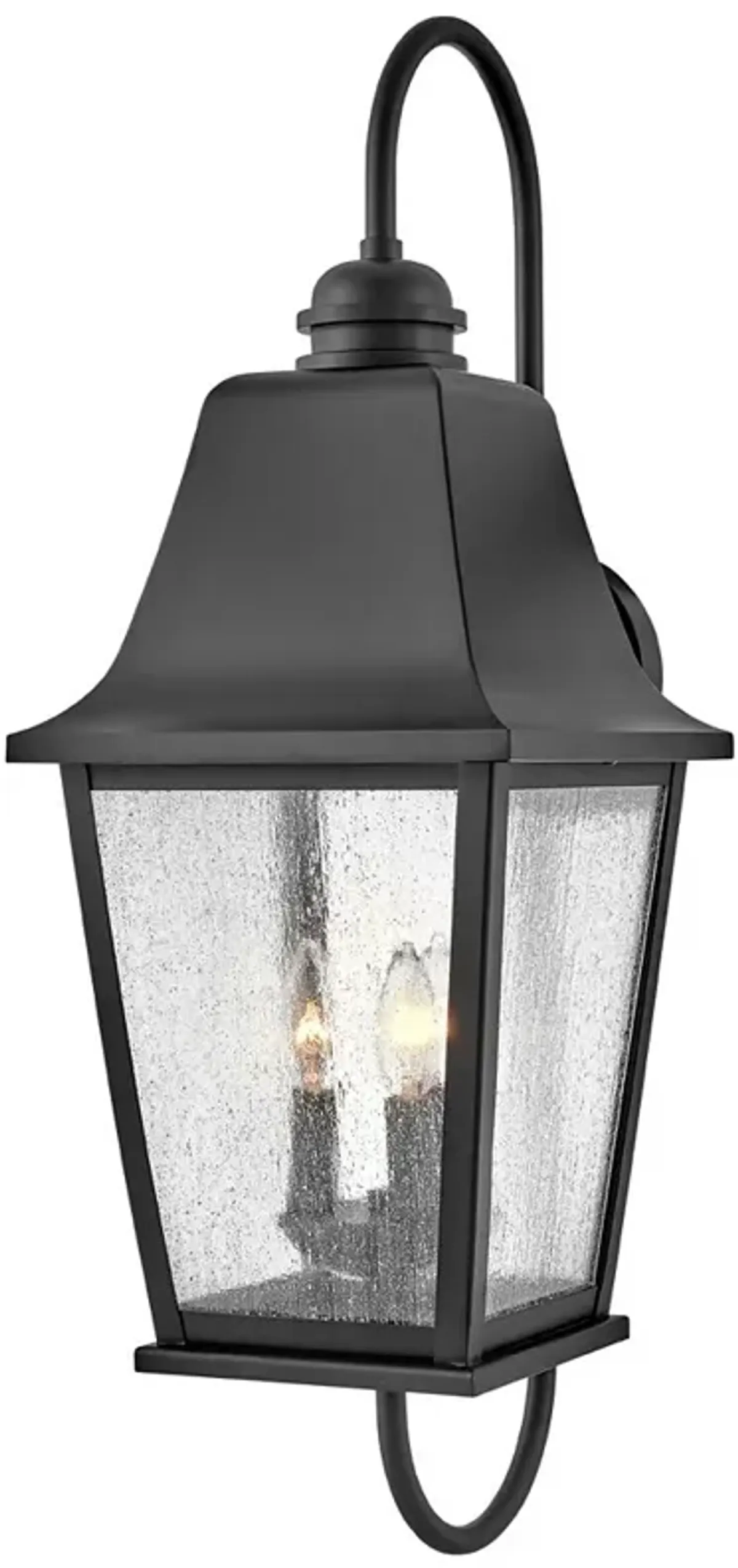 Hinkley- Outdoor Kingston Large Wall Mount Lantern- Black