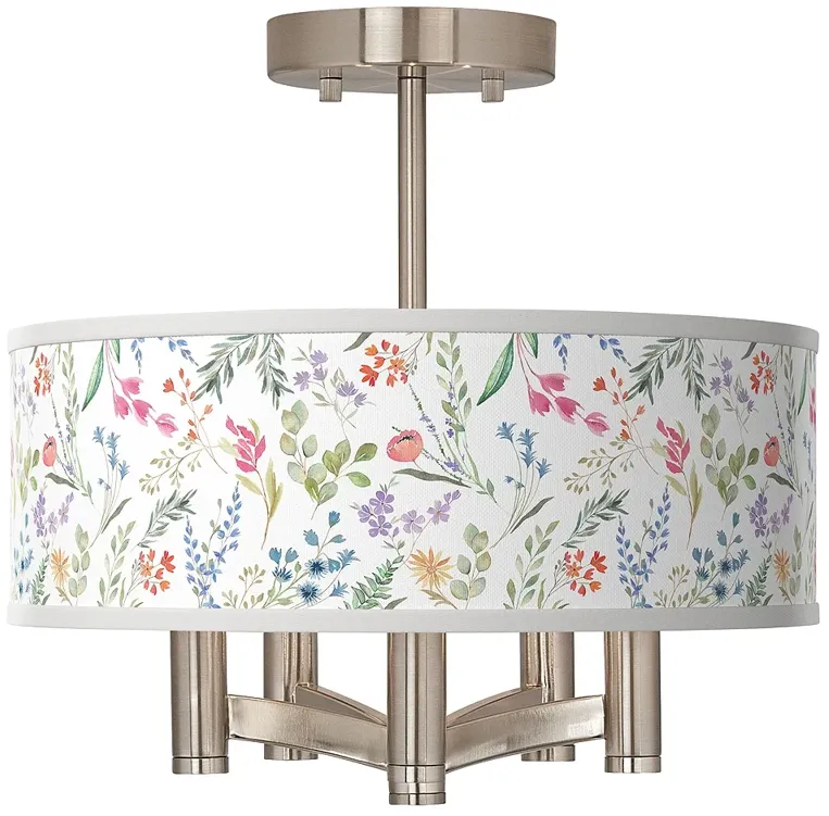 Spring's Joy Ava 5-Light Nickel Ceiling Light