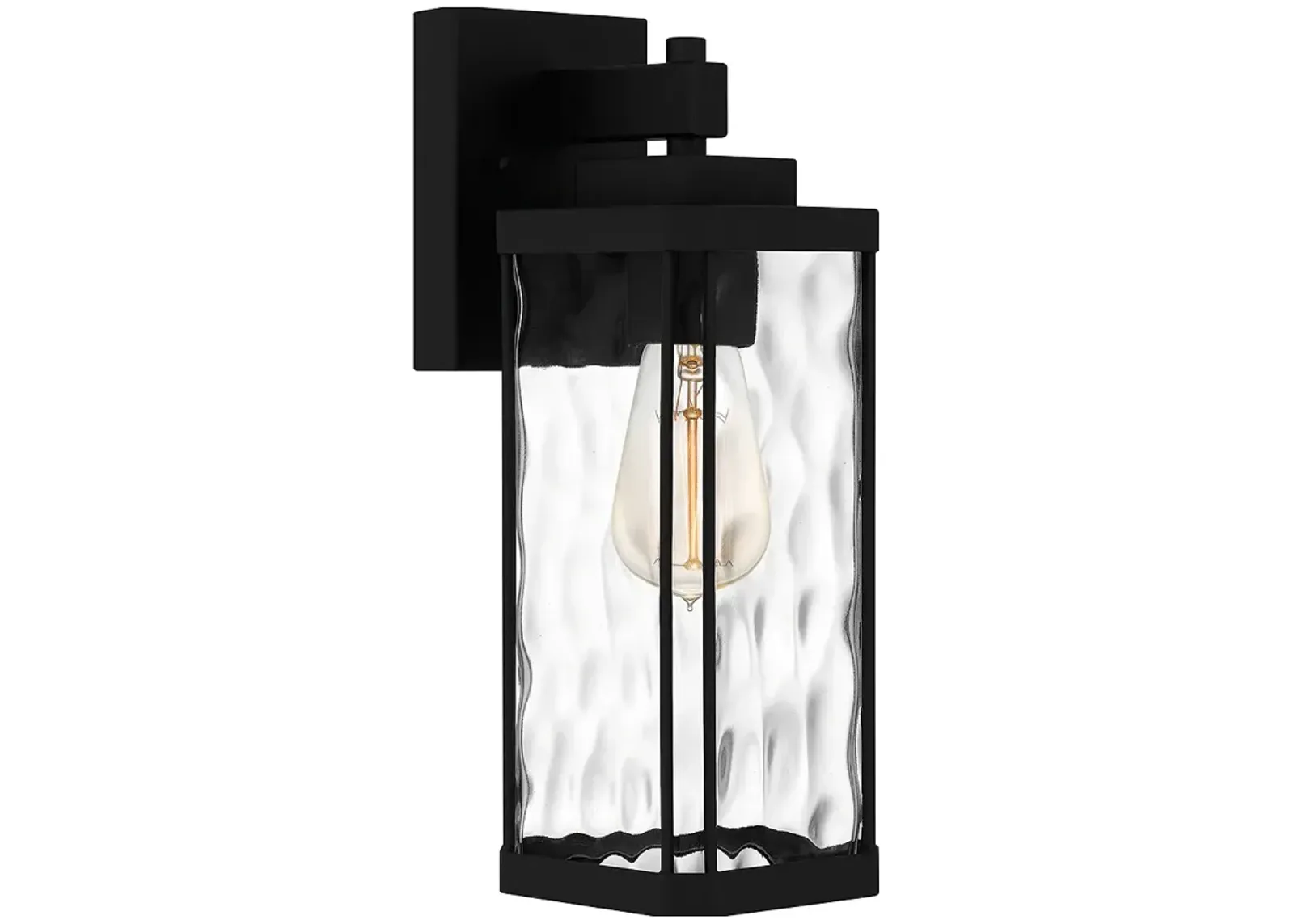 Balchier 1-Light Matte Black Outdoor Wall Lantern