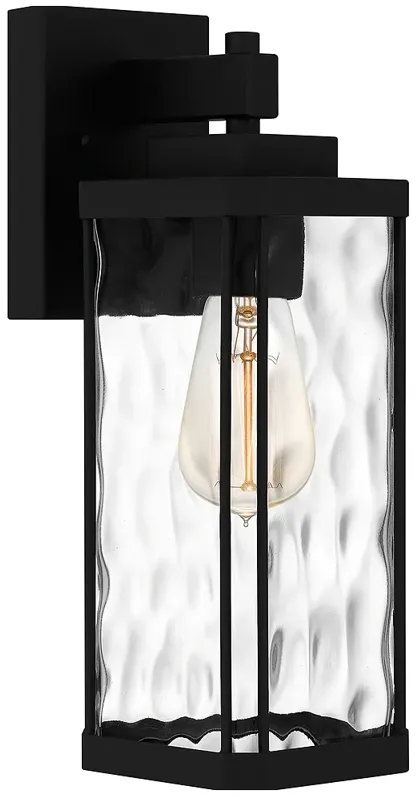 Balchier 1-Light Matte Black Outdoor Wall Lantern