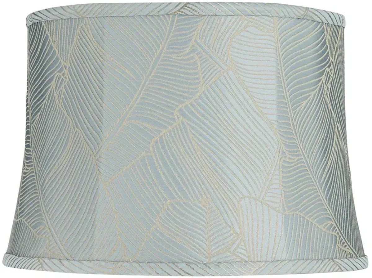 Espada Blue Softback Drum Lamp Shade 14x16x11 (Washer)