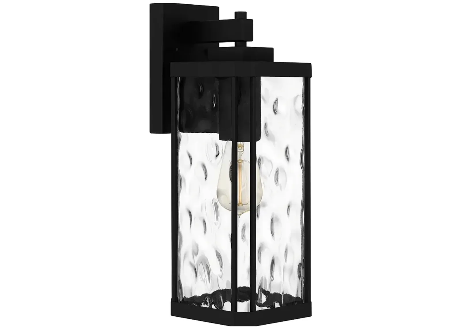 Balchier 1-Light Matte Black Outdoor Wall Lantern