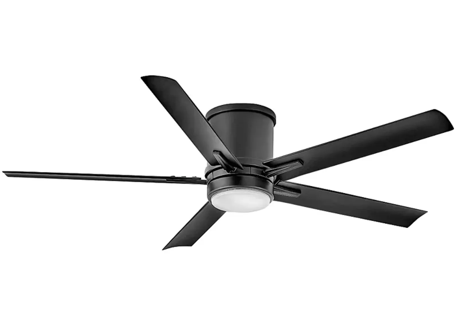 52" Hinkley Vail Flush Black LED Wet Hugger Smart Ceiling Fan