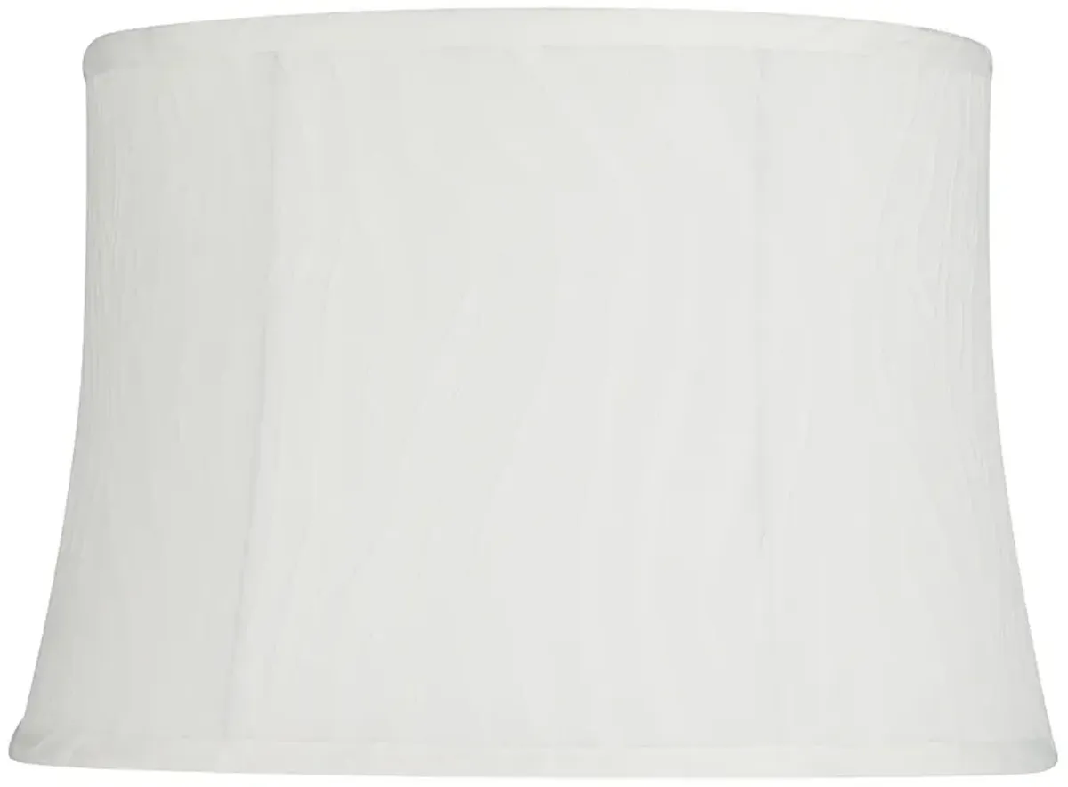 Hawley White Softback Drum Lamp Shade 14x16x11 (Spider)
