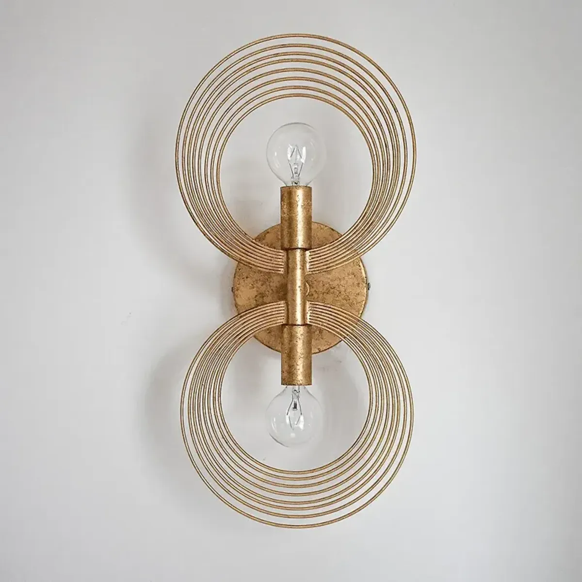 Crystorama Doral 16 1/4" High 2-Light Renaissance Gold Sconce