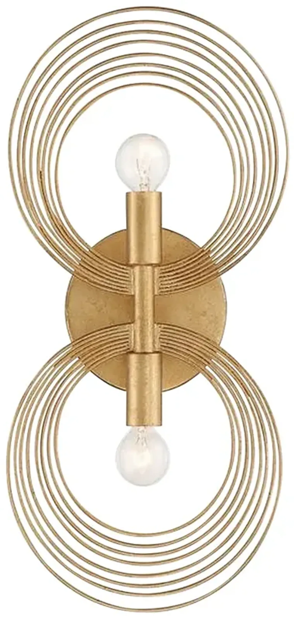 Crystorama Doral 16 1/4" High 2-Light Renaissance Gold Sconce