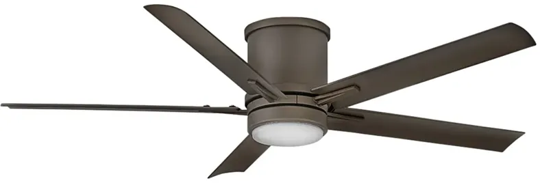 52" Hinkley Vail Flush Bronze LED Wet Hugger Smart Ceiling Fan