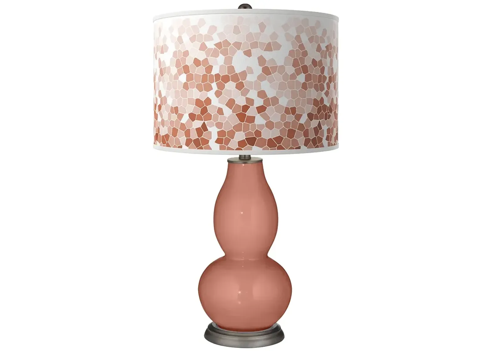 Rojo Dust Mosaic Double Gourd Table Lamp