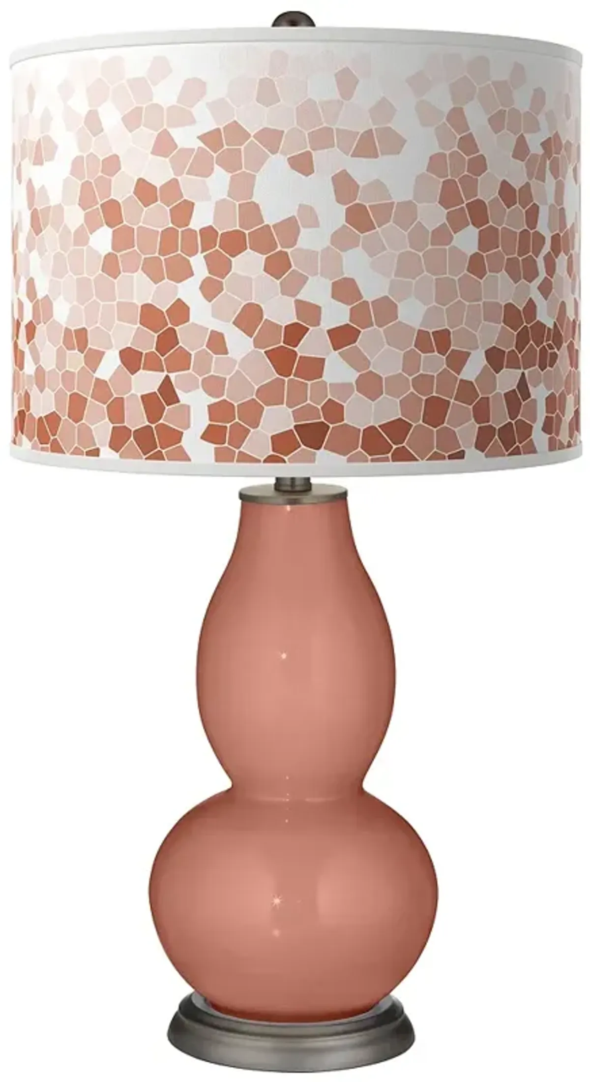 Rojo Dust Mosaic Double Gourd Table Lamp