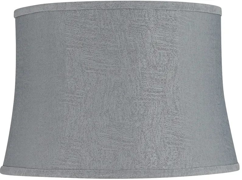 Balta Gray Softback Drum Lamp Shade 14x16x11 (Washer)