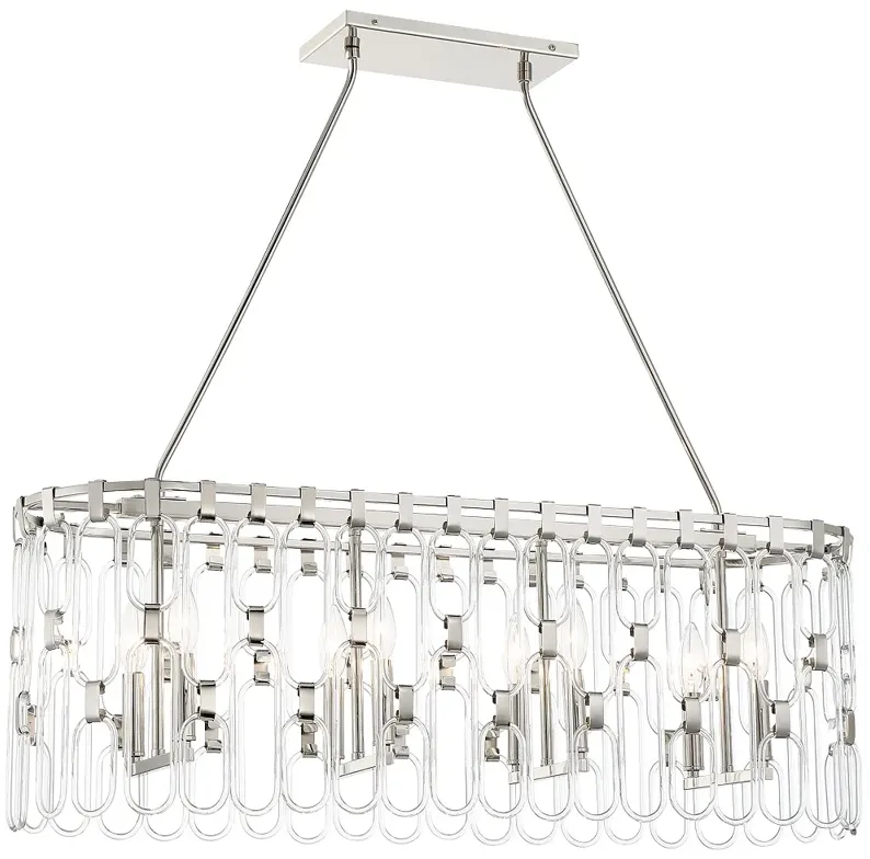 George Kovacs Charming 8-Light Polished Nickel Island Light