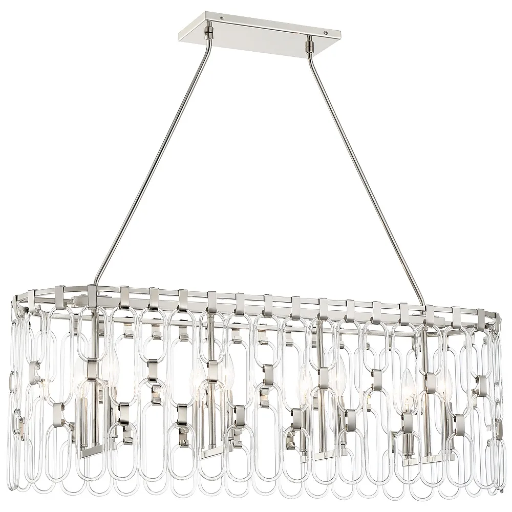 George Kovacs Charming 8-Light Polished Nickel Island Light