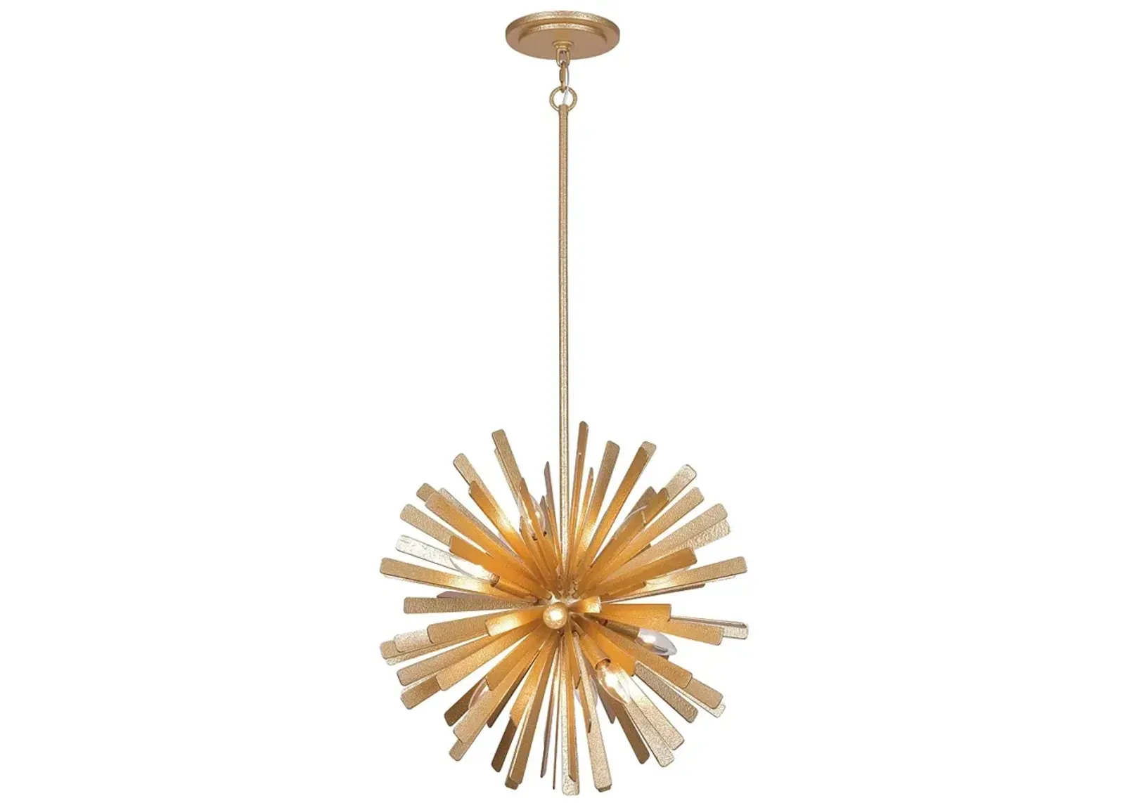 Metropolitan Confluence 12-Light Piastra Gold Pendant