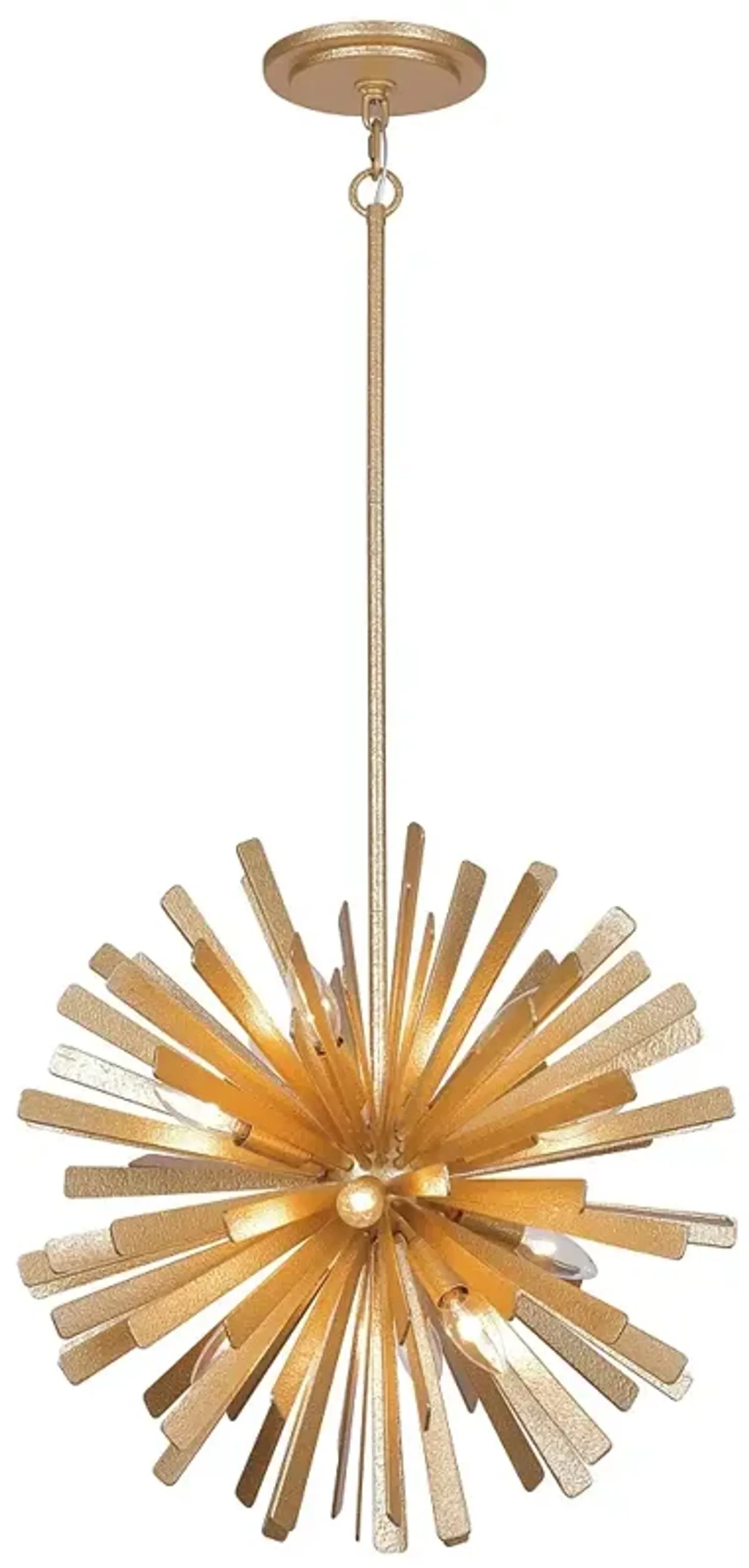 Metropolitan Confluence 12-Light Piastra Gold Pendant