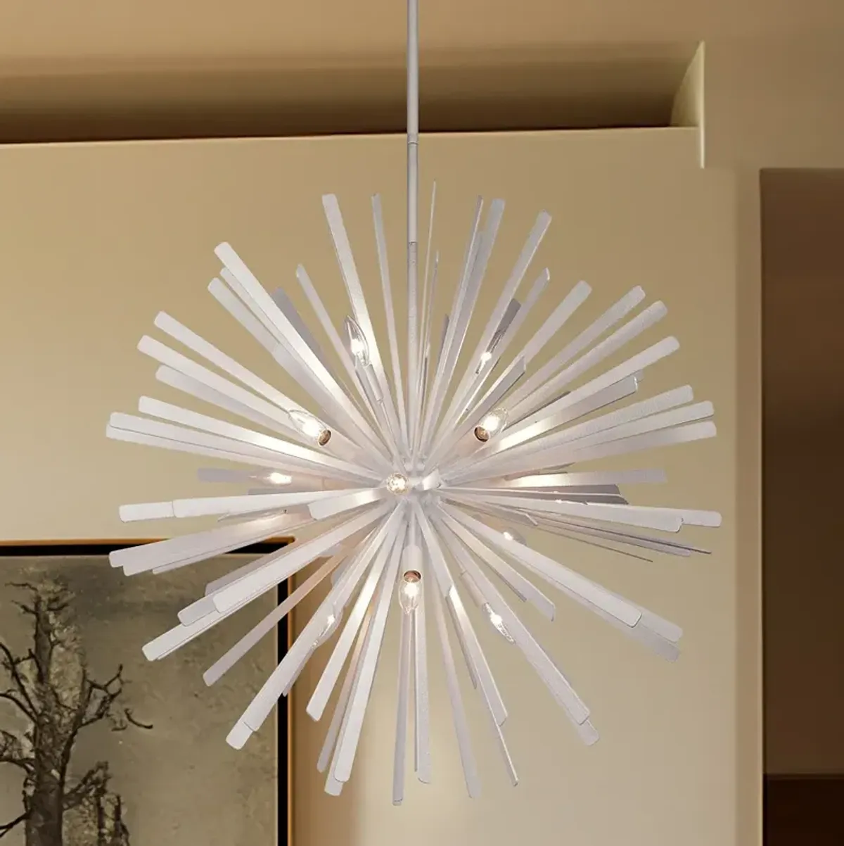 Metropolitan Confluence 20"W Piastra White Sputnik Pendant Light