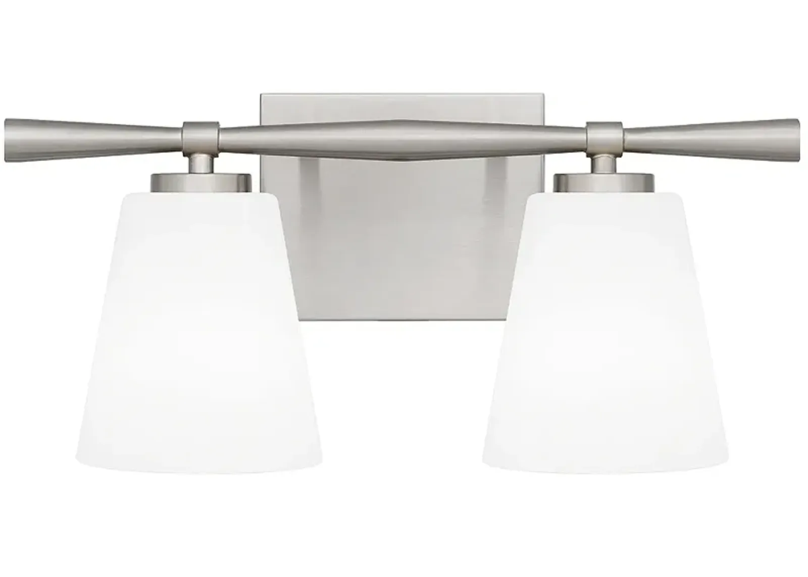 Quoizel Brindley 16" Wide 2-Light Brushed Nickel Vanity Bath Light