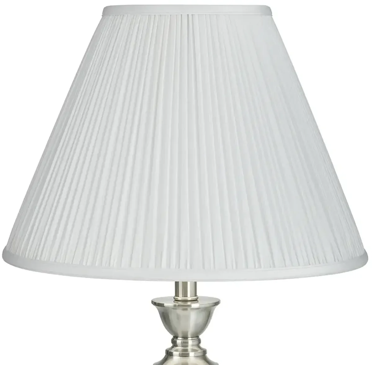 Springcrest Lidia White Mushroom Pleated Empire Lamp Shade 7x16x12 (Spider)