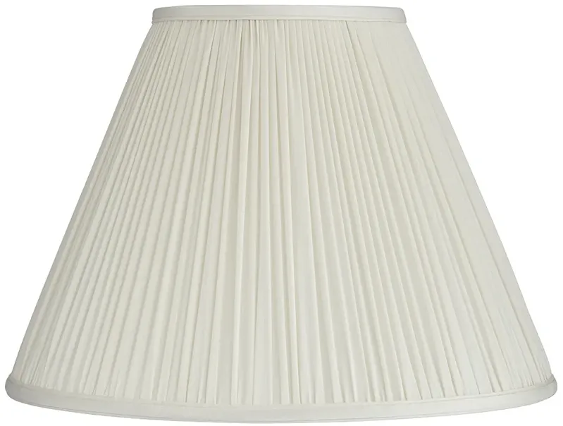 Springcrest Beige Mushroom Pleated Empire Lamp Shade 7x16x12 (Spider)