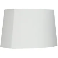 White Modified Oval Lamp Shade 10/12.5x11/15x10 (Spider)