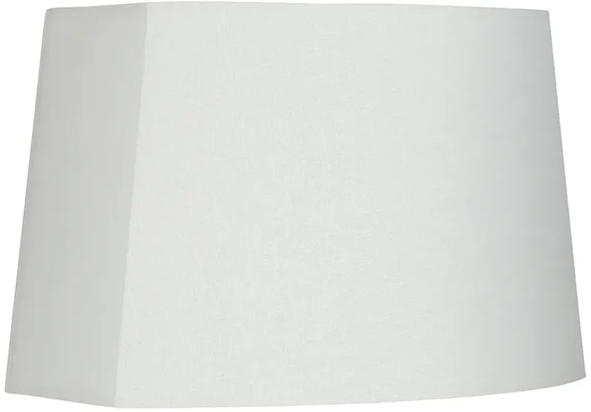 White Modified Oval Lamp Shade 10/12.5x11/15x10 (Spider)