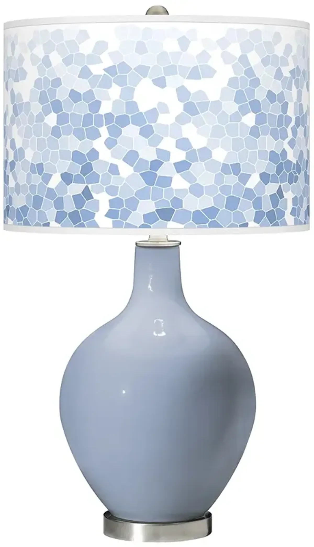 Color Plus Ovo 28 1/2" Mosaic Shade Sky Blue Table Lamp