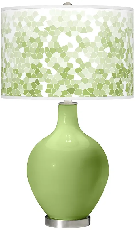 Lime Rickey Mosaic Giclee Ovo Table Lamp