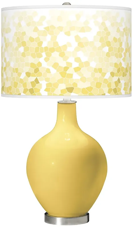 Daffodil Mosaic Giclee Ovo Table Lamp