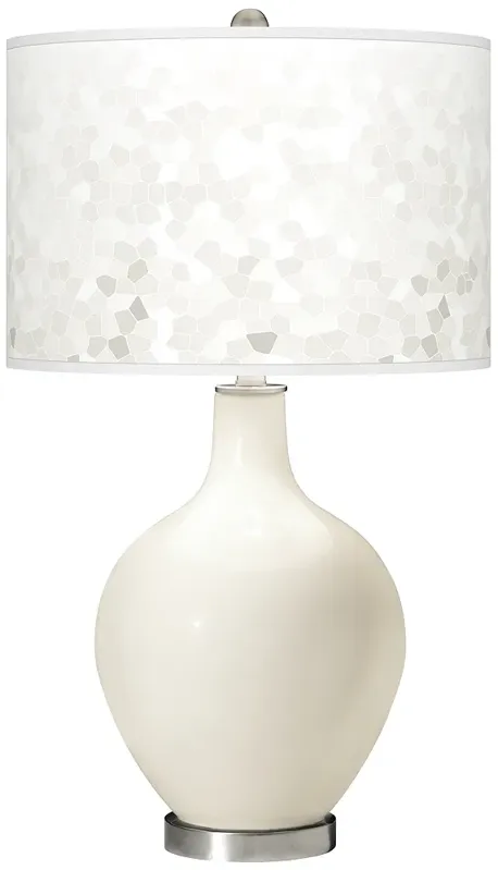 West Highland White Mosaic Giclee Ovo Table Lamp