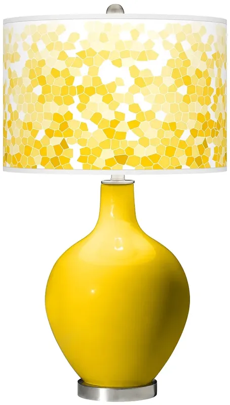 Citrus Mosaic Giclee Ovo Table Lamp