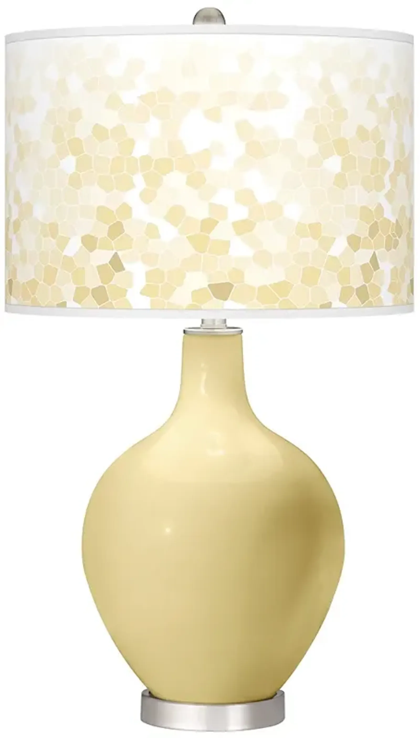 Color Plus Ovo 28 1/2" Mosaic Shade Butter Up Yellow Table Lamp