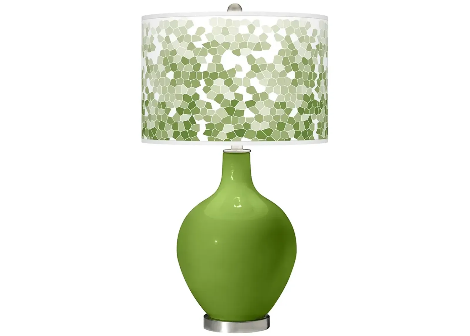 Color Plus Ovo 28 1/2" Mosaic Shade Gecko Green Table Lamp