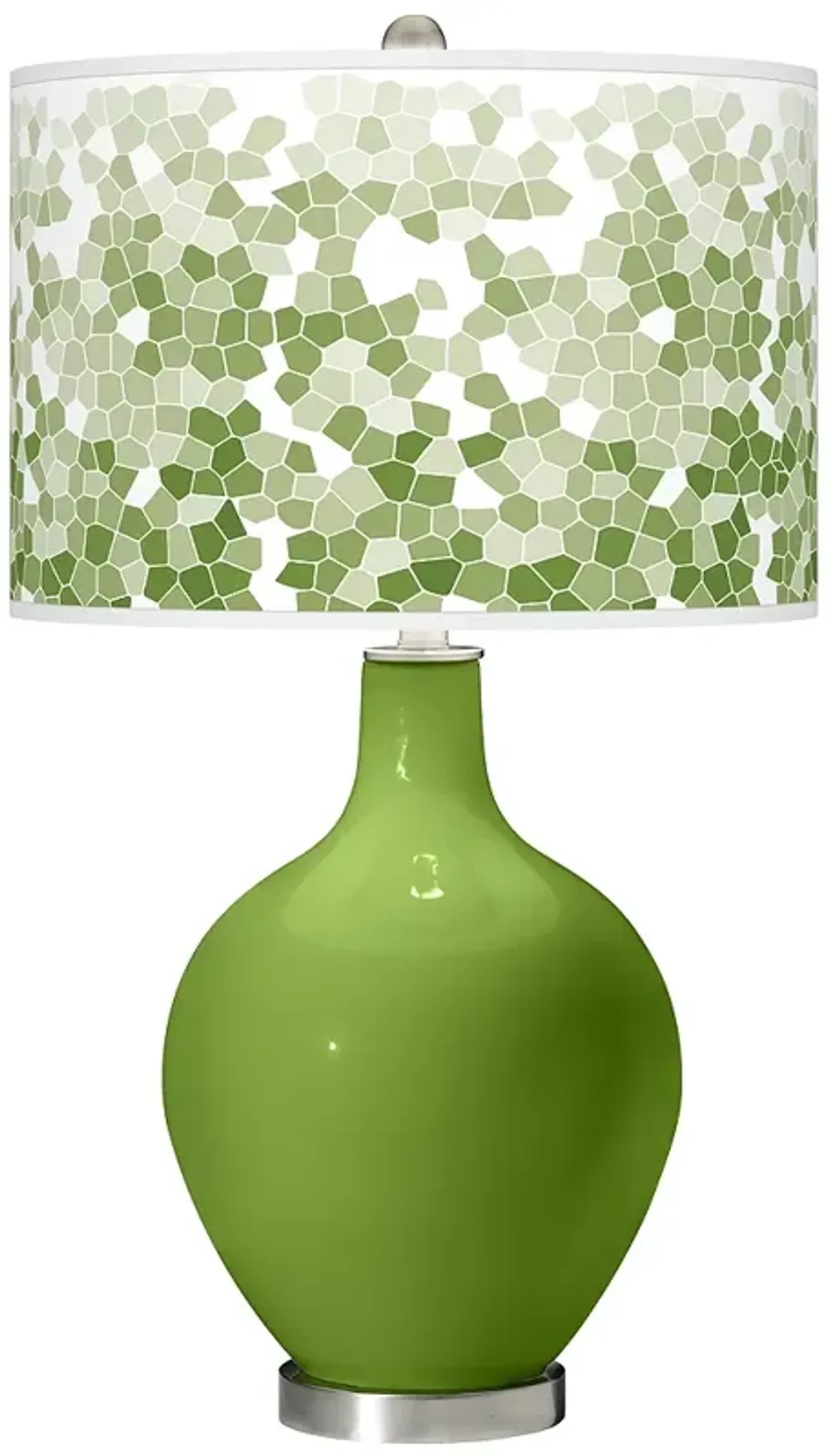 Color Plus Ovo 28 1/2" Mosaic Shade Gecko Green Table Lamp