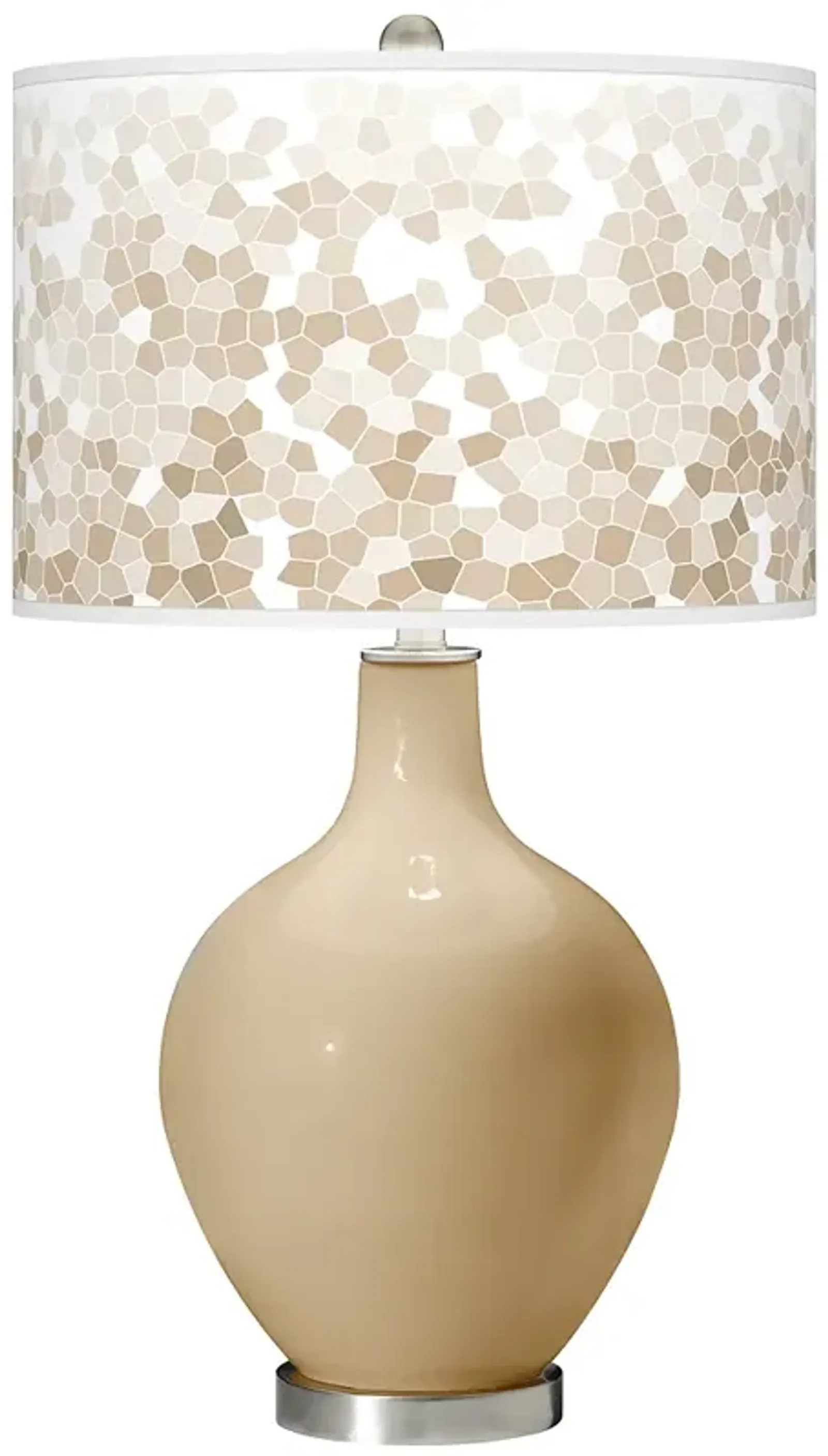 Color Plus Ovo 28 1/2" High Mosaic Shade Colonial Tan Table Lamp