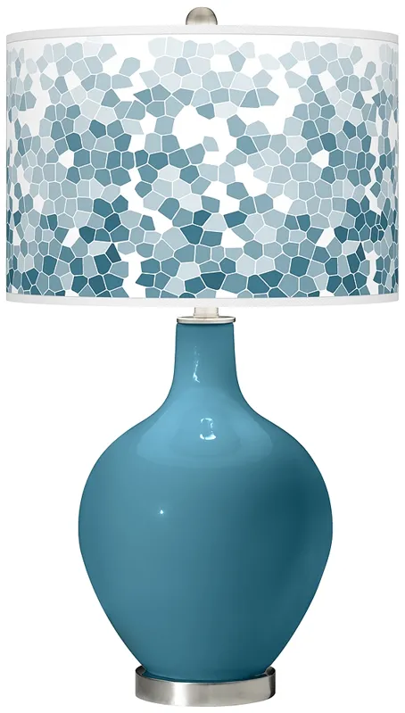Great Falls Mosaic Giclee Ovo Table Lamp