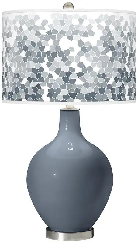 Granite Peak Mosaic Giclee Ovo Table Lamp