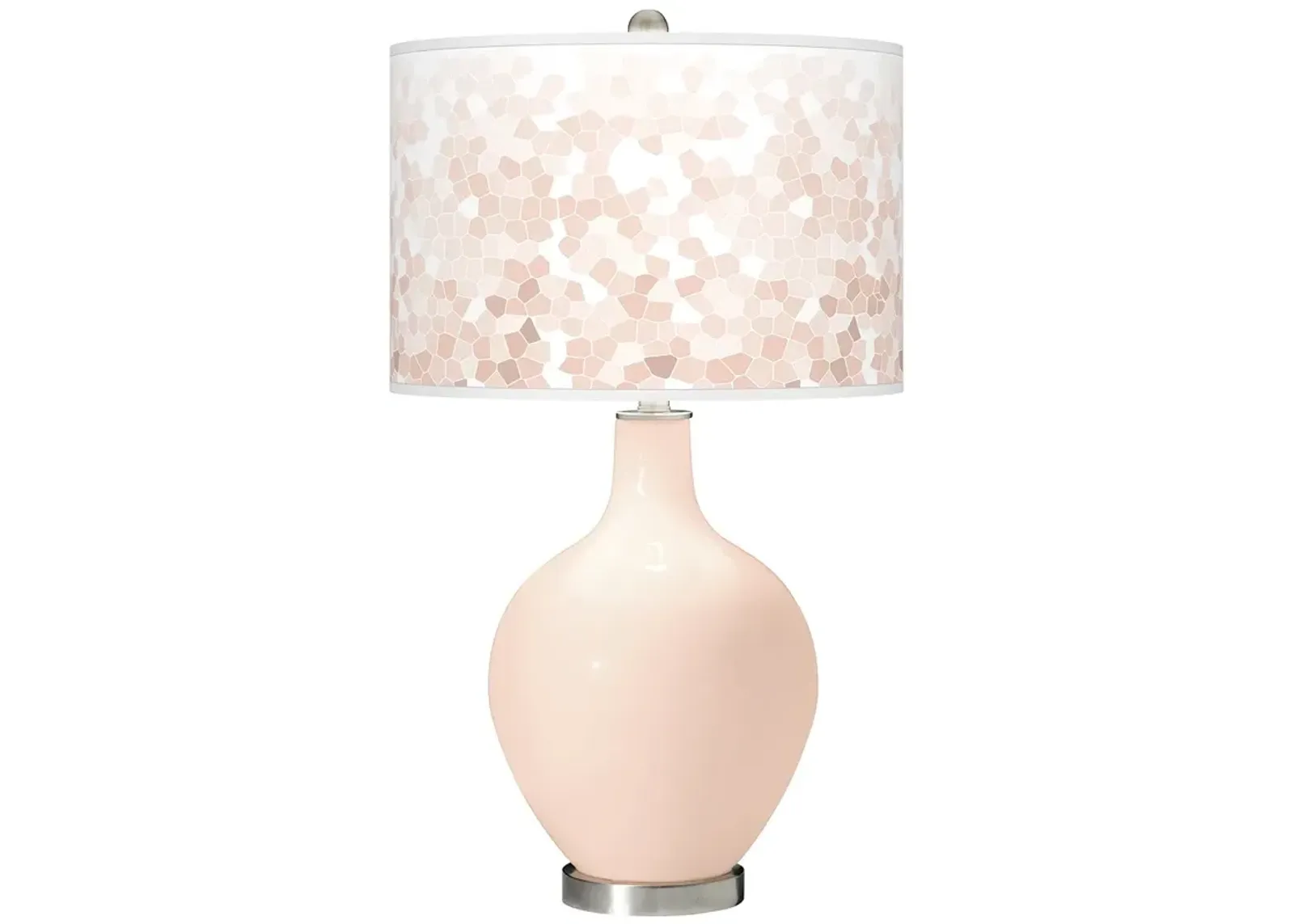 Color Plus Ovo 28 1/2" High Mosaic Linen Table Lamp