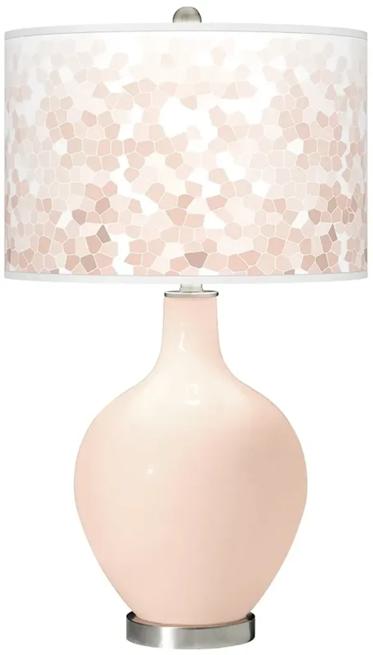 Color Plus Ovo 28 1/2" High Mosaic Linen Table Lamp