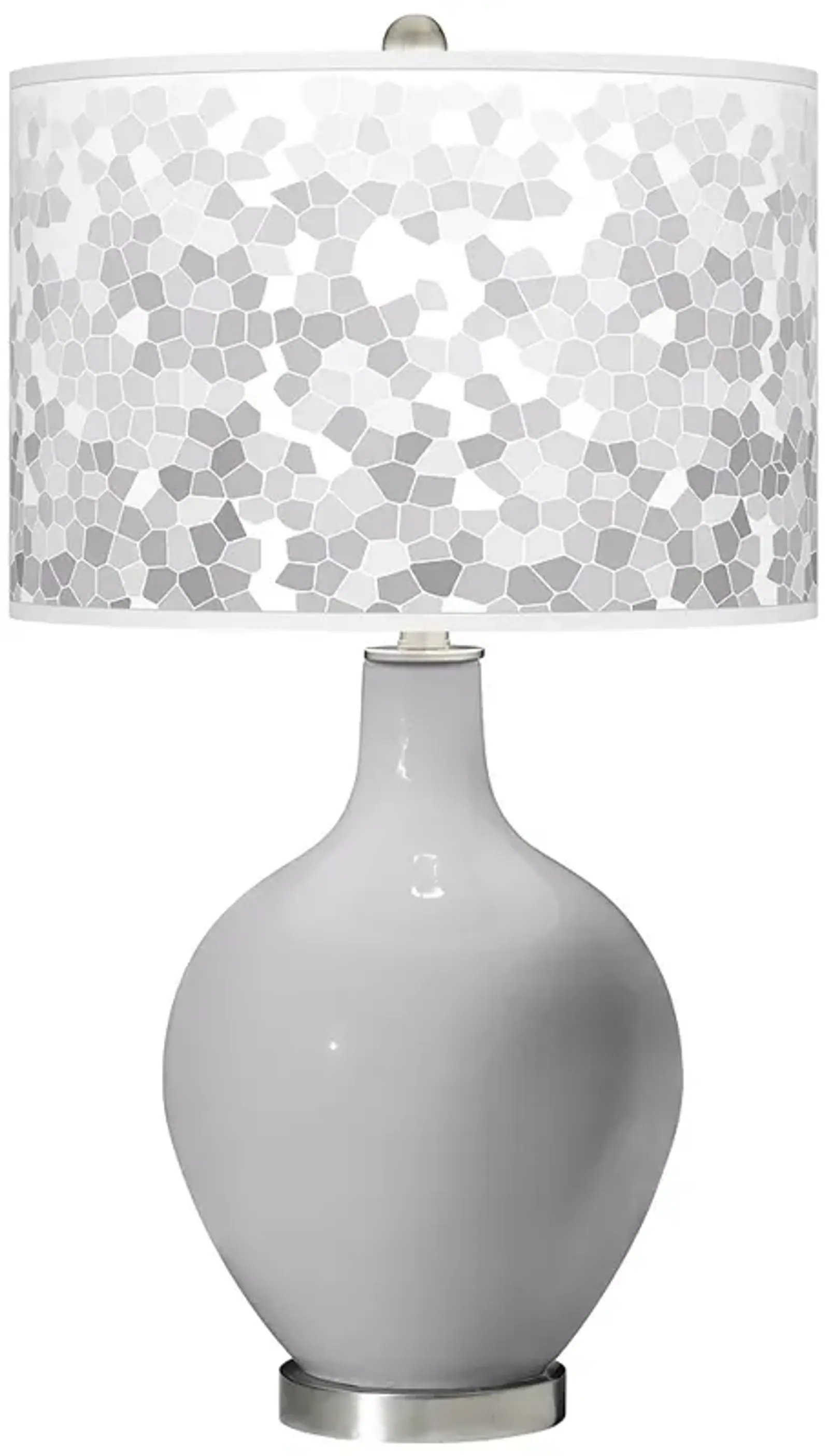 Color Plus Ovo 28 1/2" High Mosaic Shade Swanky Gray Table Lamp