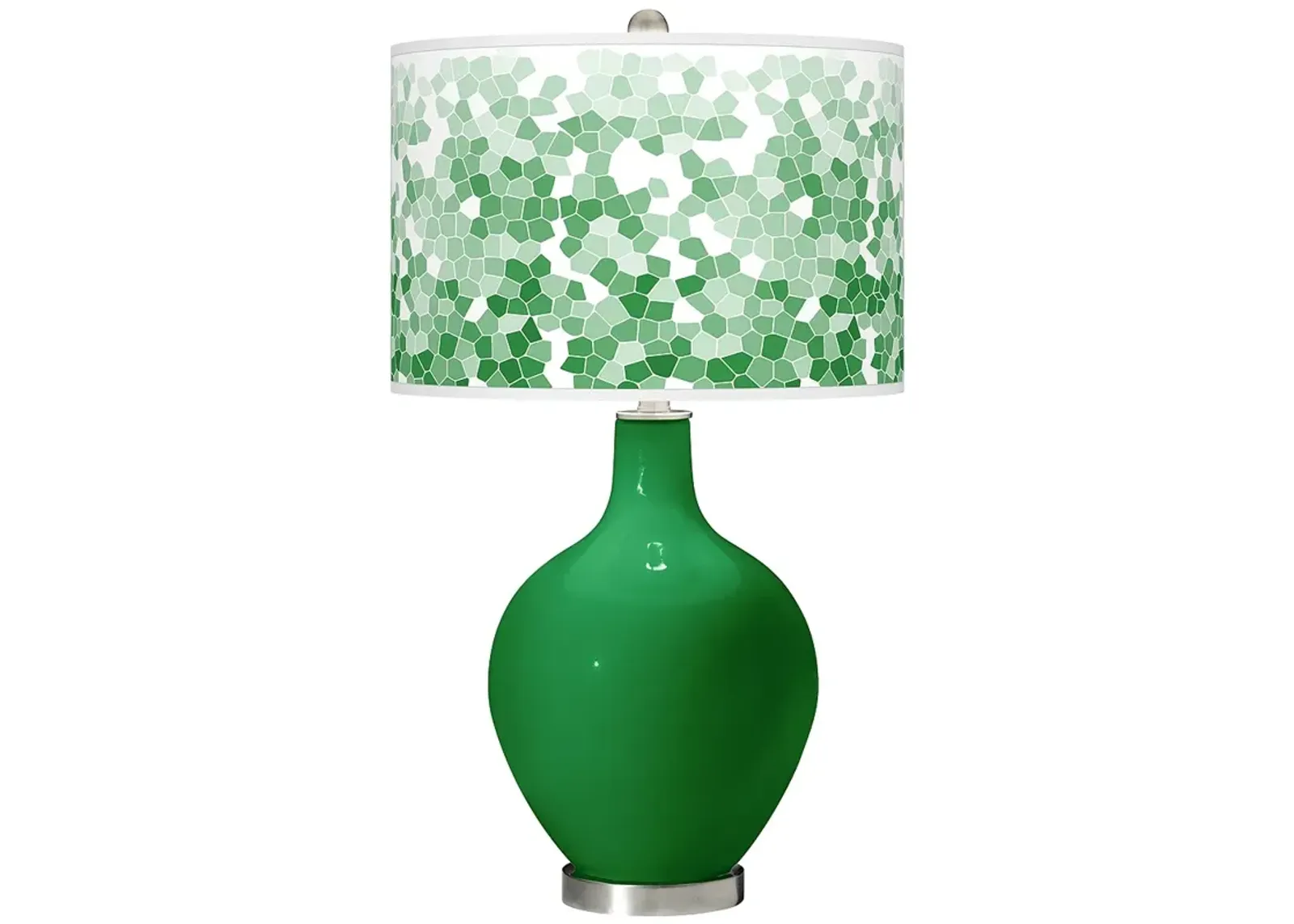 Color Plus Ovo 28 1/2" High Mosaic Shade Envy Green Table Lamp