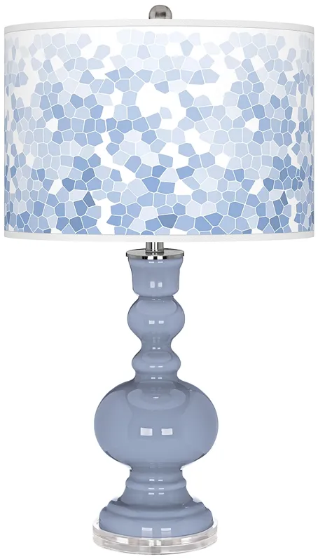 Blue Sky Mosaic Giclee Apothecary Table Lamp